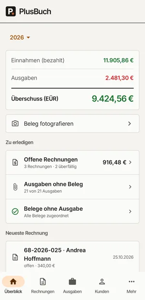 Screenshot: Überblick
